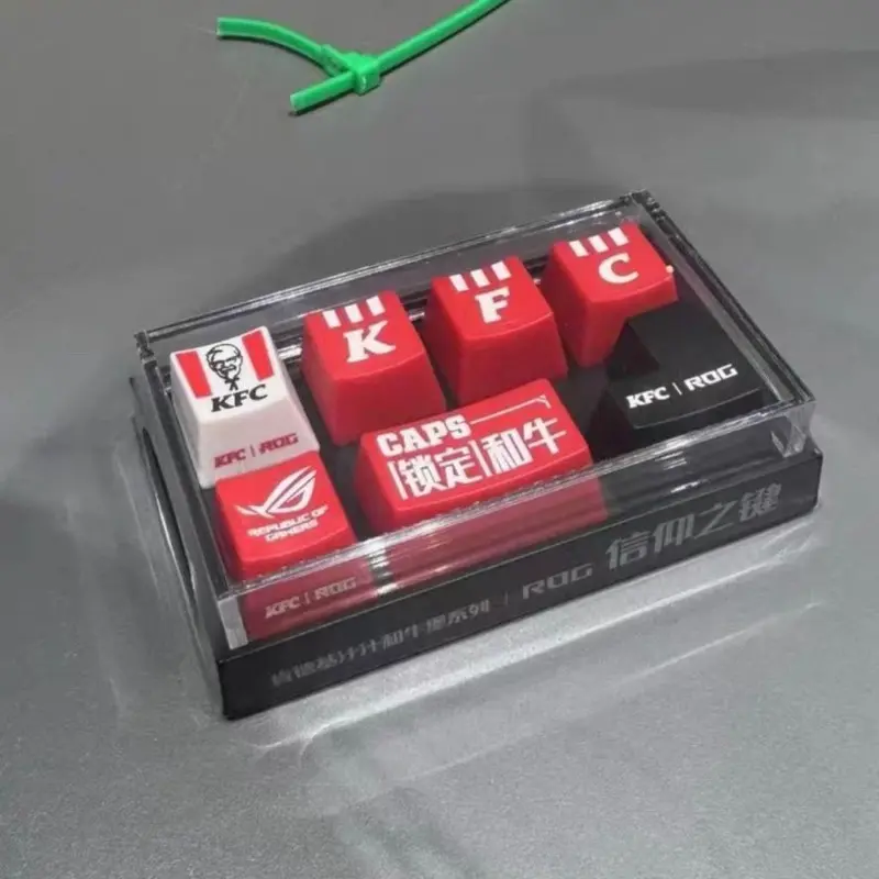 NEW KFC Keycap Mechanical Keyboard Figure Model Funny Cartoon Peripheral Collection Toy Keyboard Decor Fans Gift