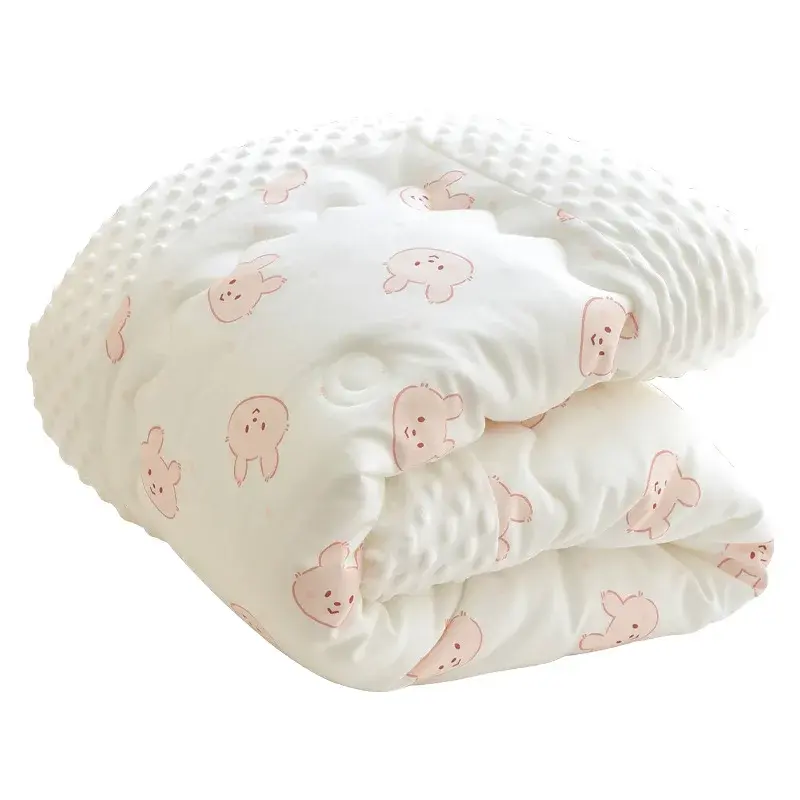 100x120cm Baby Quilt Comforter Quilted Blanket Summer Soft Nap Cover Bed Blanket Newborn Infant Swaddle Wrap for All Seasons