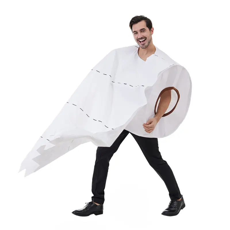 Toilet Paper New Couples Play Clothes Toilet Paper Makeup Stage Performance Costumes Anime Cosplay Halloween Costumes