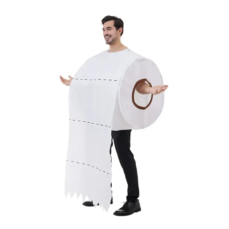 Toilet Paper New Couples Play Clothes Toilet Paper Makeup Stage Performance Costumes Anime Cosplay Halloween Costumes