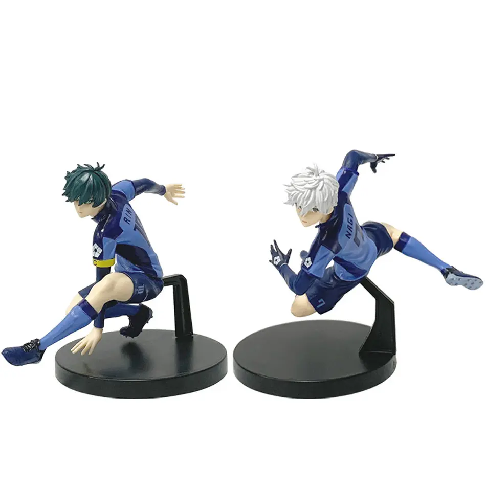 In StockAnime Figure BLUE LOCK Nagi Seishiro Rin Itoshi Action Figures Collection Model Figurine Doll Ornament Children Toy Gift