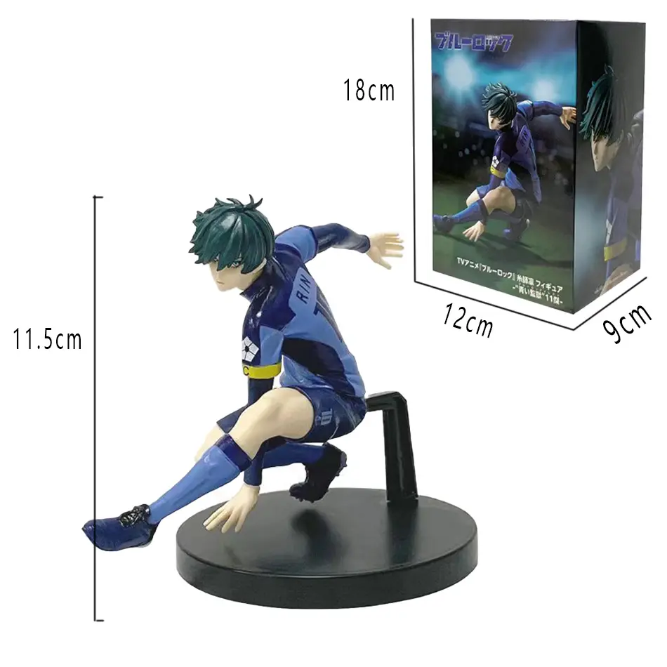 In StockAnime Figure BLUE LOCK Nagi Seishiro Rin Itoshi Action Figures Collection Model Figurine Doll Ornament Children Toy Gift