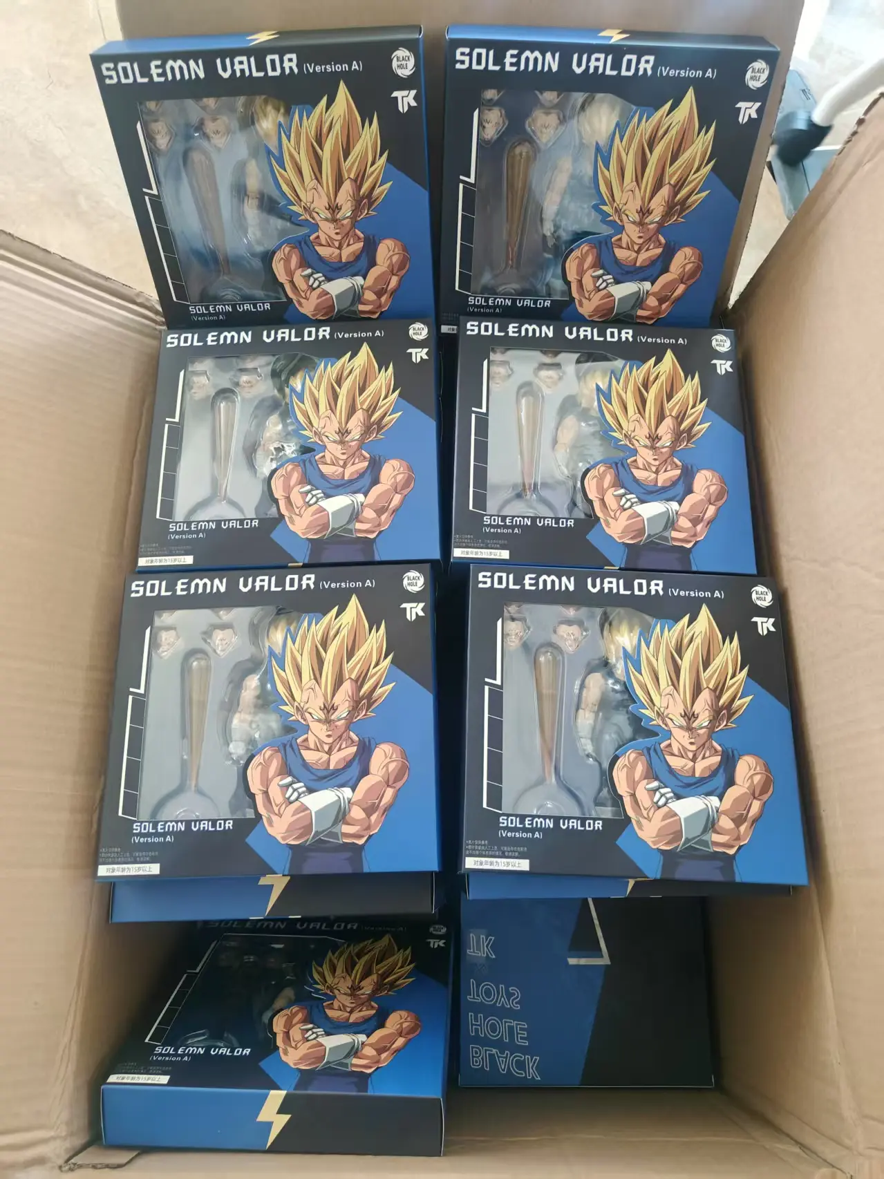 Black Hole TK Custom Dragon Ball Z Super Saiyan SSJ Majin Vegeta Battle Damage Full Power Anime Action Figures Models Gifts Toys