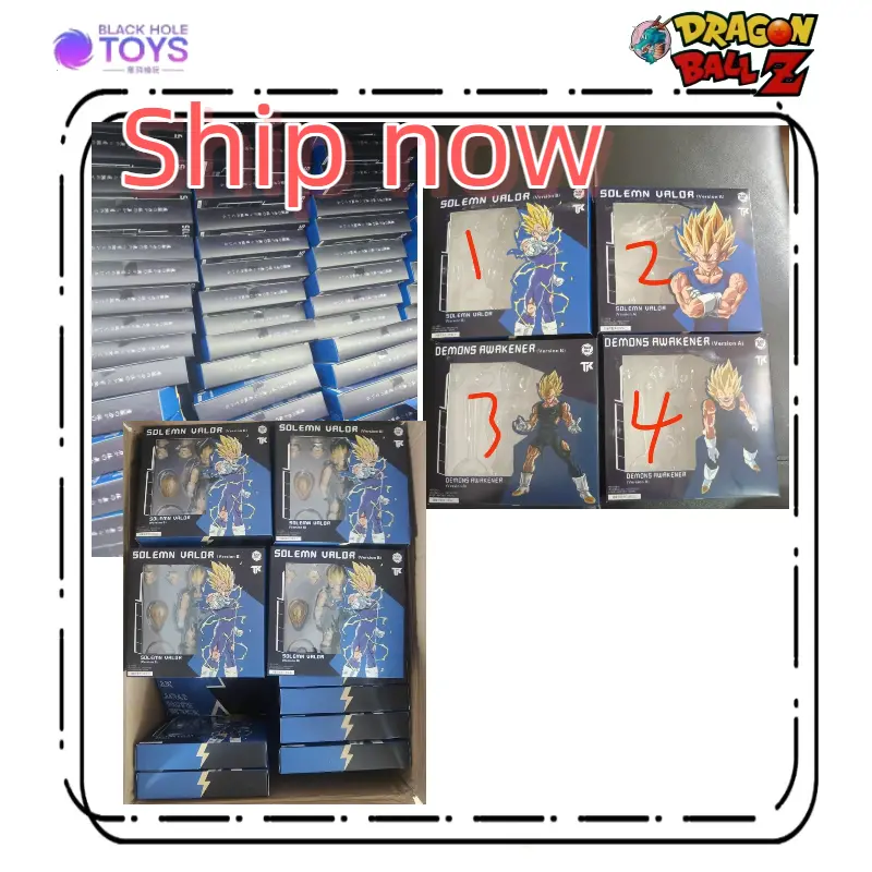 Black Hole TK Custom Dragon Ball Z Super Saiyan SSJ Majin Vegeta Battle Damage Full Power Anime Action Figures Models Gifts Toys