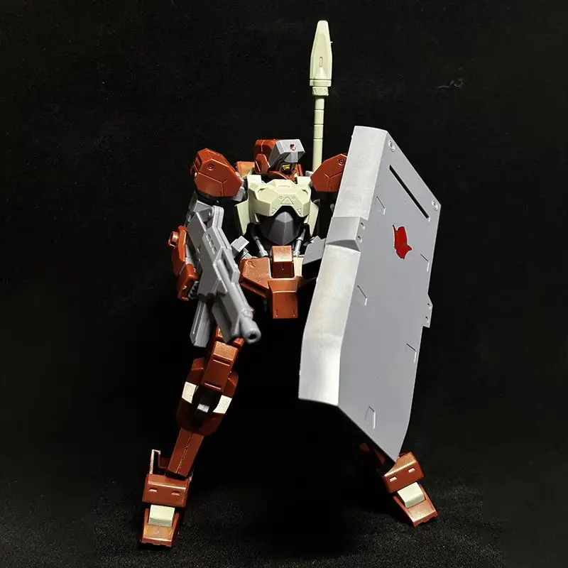 Hg 1/144 Trident Model Mobile Suit Iron Blood Mecha Assembly Model Action Figures Children'S Educational Toys Gift Collection