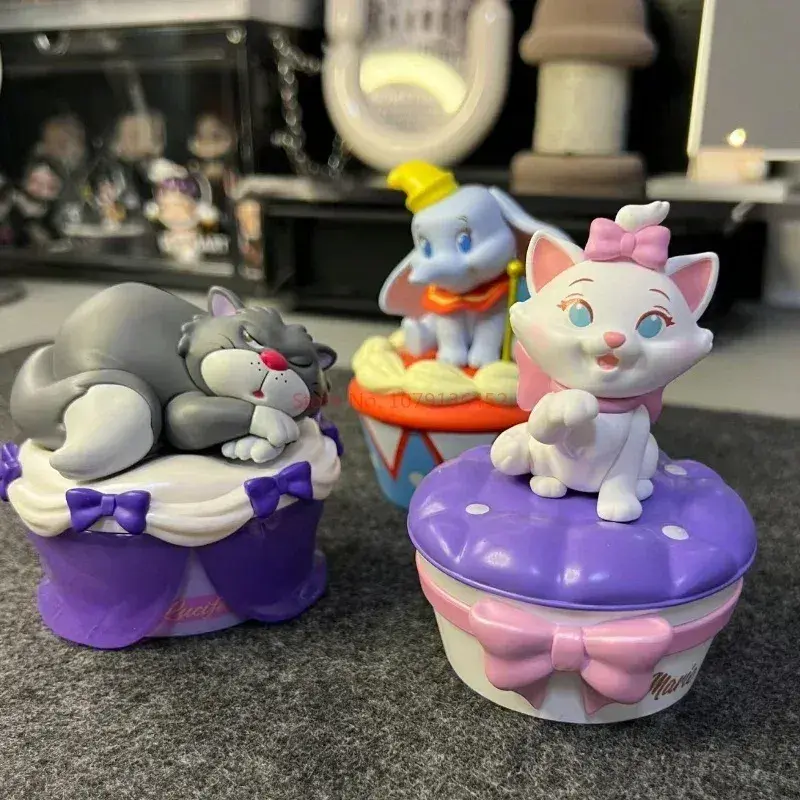 New Disney The Aristocats Anime Figure Mary Cat Lucifer Kawaii Figure Model Doll Toys Room Decoration Trendy Birthday Gift