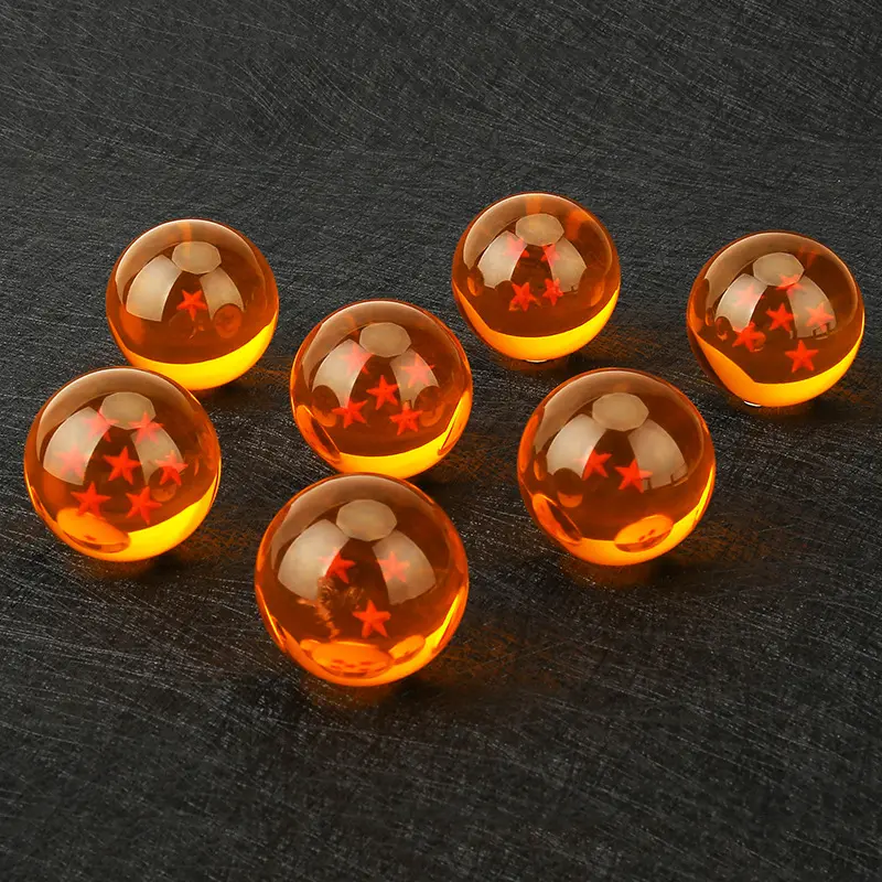 Anime Dragon Ball 7pcs/set 1:1 Crystal Ball Action Figure Toys DBZ Summon Shenron Wishing Balls Collection Model Doll Gifts Kids