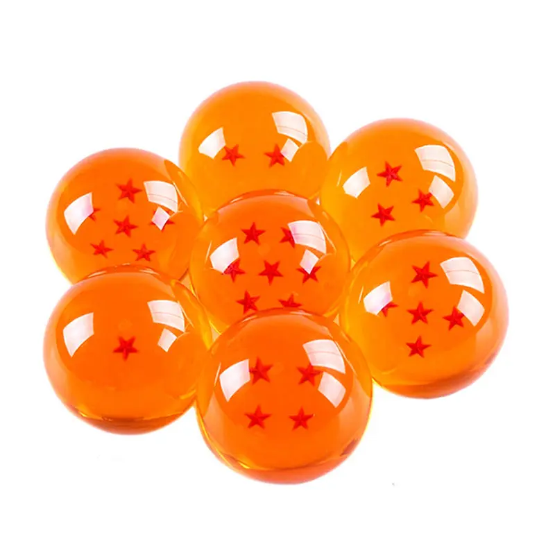 Anime Dragon Ball 7pcs/set 1:1 Crystal Ball Action Figure Toys DBZ Summon Shenron Wishing Balls Collection Model Doll Gifts Kids