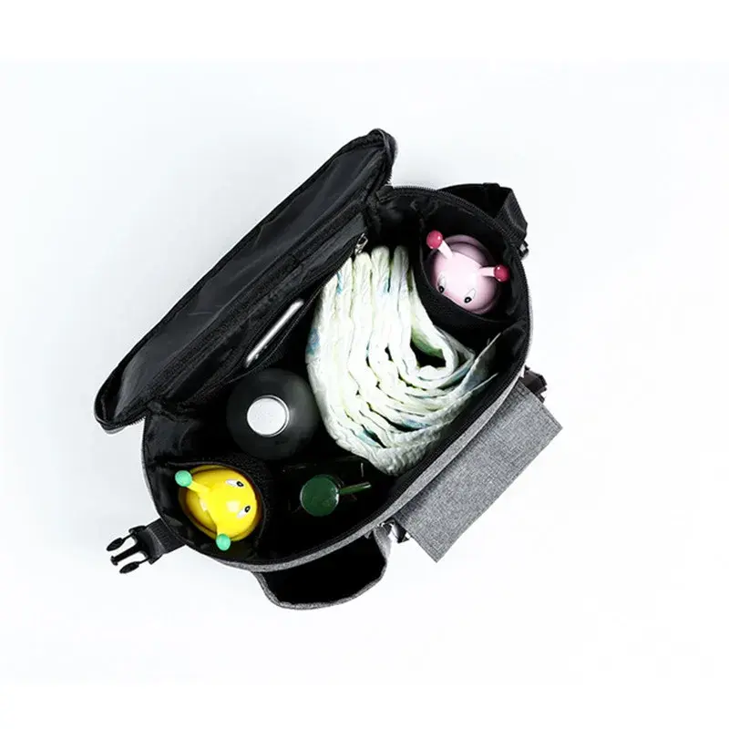 Portable Baby Stroller Bag Organizer Nappy Bag Mummy Maternity Diaper Bag Travel Backpack Pram Buggy Cart Bottle Bag Accessories