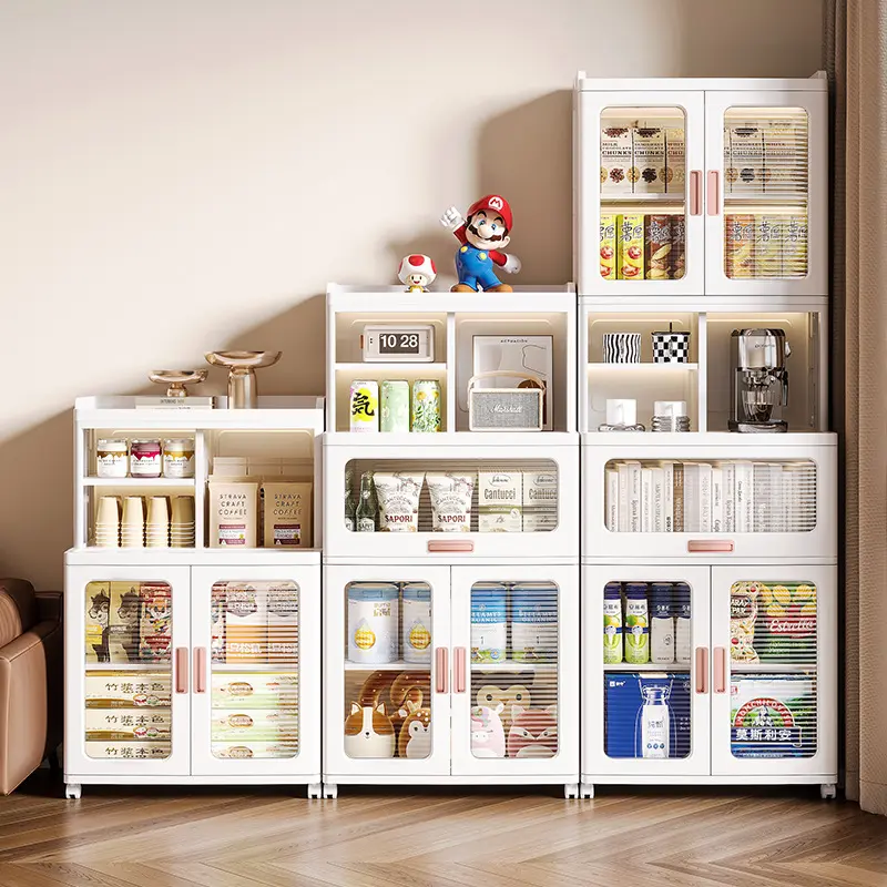 Multi-layer Folding Storage Cabinet Home Bathroom Cabinet Simple Bathroom Furniture Narrow Gap Organization Storage Racks