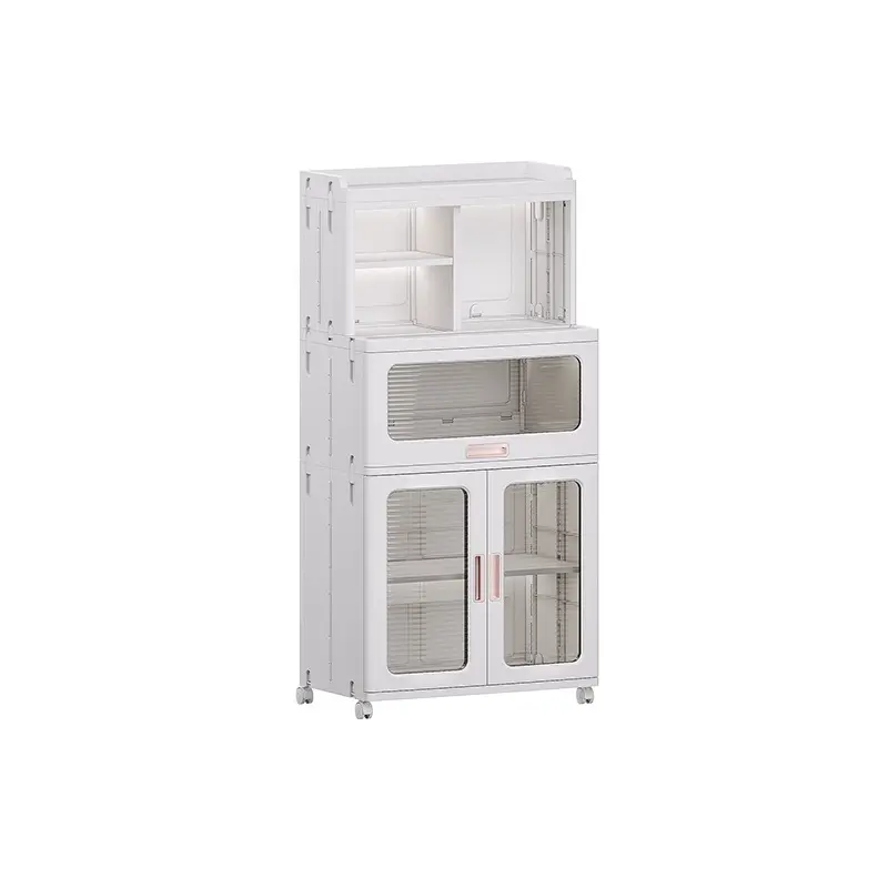 Multi-layer Folding Storage Cabinet Home Bathroom Cabinet Simple Bathroom Furniture Narrow Gap Organization Storage Racks