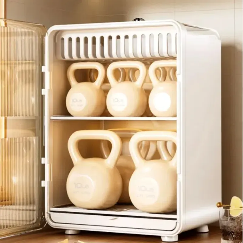 Item Storage Magnetic Tabletop Cup Storage Rack Dustproof Tea Set Organizer Coffee Drain Storage Box Durable and Stylish Design