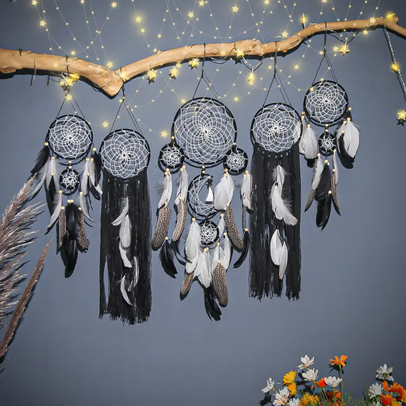5 Pieces/set of Dream Catcher Bohemian Home Decoration Dream Catcher Ins Style Wall Hanging Children's Daycare Decoration