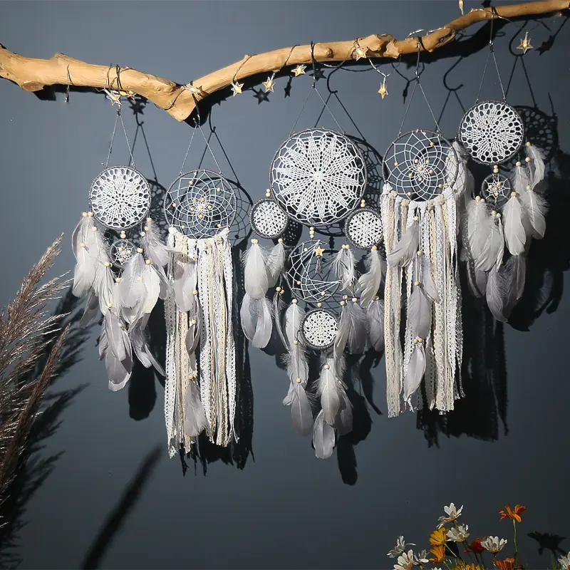 5 Pieces/set of Dream Catcher Bohemian Home Decoration Dream Catcher Ins Style Wall Hanging Children's Daycare Decoration