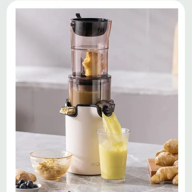 200W Electric Slow Juicer Automatic Large Caliber Original Juicer Orange Celery Juicer Residue Juice Separation Fruit Juicer