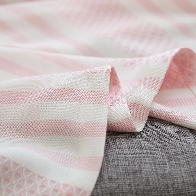 Summer Children's Towels Encrypted Striped Blanket Baby Ice Silk Blanket Kindergarten Thin Baby Striped Blanket