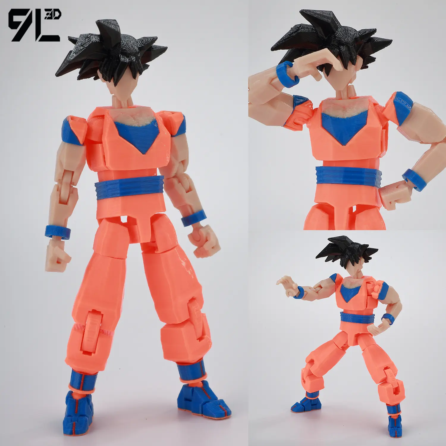 9L3D Printed Dragon Ball Son Goku Vegeta​ Beerus Frieza Anime Lucky13 Dummy13 Titan13 Action Figures Multi-Jointed Movable Toys