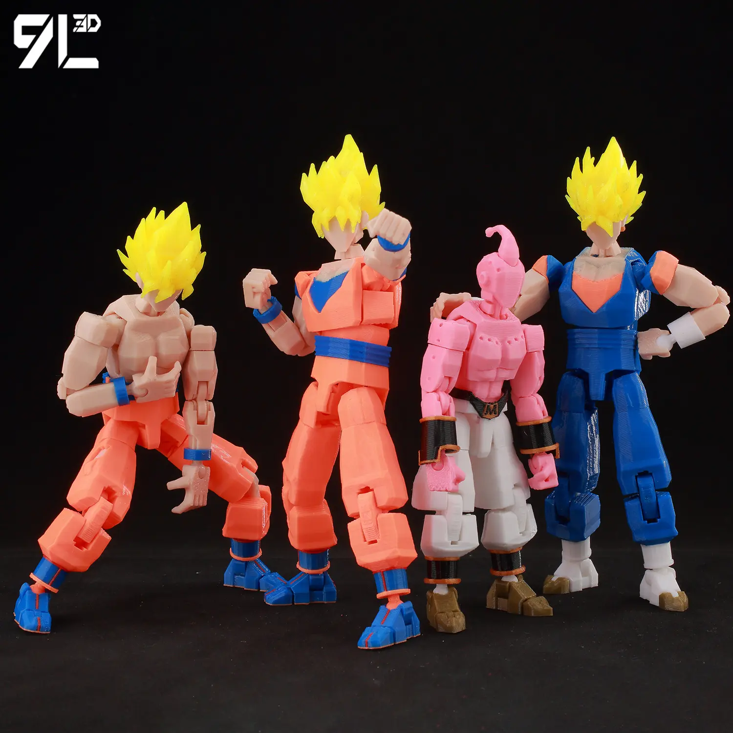 9L3D Printed Dragon Ball Son Goku Vegeta​ Beerus Frieza Anime Lucky13 Dummy13 Titan13 Action Figures Multi-Jointed Movable Toys
