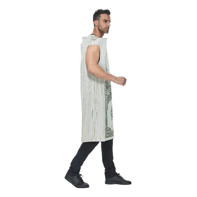 New Unisex Women Dollar Costume Halloween Cosplay One Dollar Bill Adult Costume Bar Party American Dollar Performance Costume