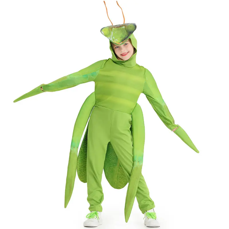 Funny Fashion Cute Halloween Boys and Girls Animal Role-playing Cosplay Performance Mantis Cosplay Costume Mantis