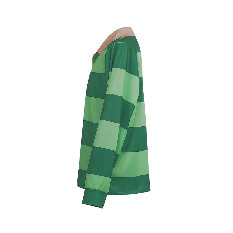 Blue Footprint Cosplay Blue's Clues Green Striped Polo Shirt Blue Footprint T-shirt Cosplay Costumes Accessories