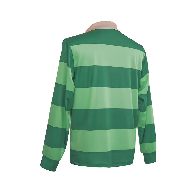 Blue Footprint Cosplay Blue's Clues Green Striped Polo Shirt Blue Footprint T-shirt Cosplay Costumes Accessories