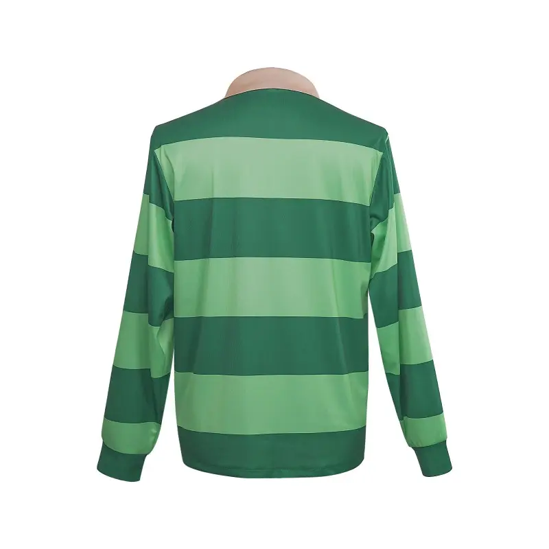 Blue Footprint Cosplay Blue's Clues Green Striped Polo Shirt Blue Footprint T-shirt Cosplay Costumes Accessories
