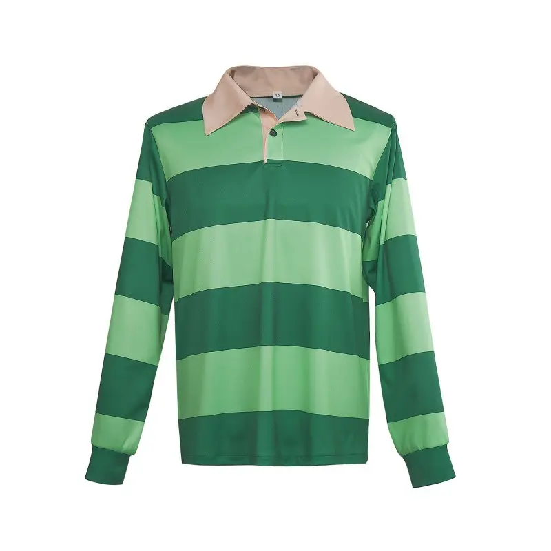 Blue Footprint Cosplay Blue's Clues Green Striped Polo Shirt Blue Footprint T-shirt Cosplay Costumes Accessories