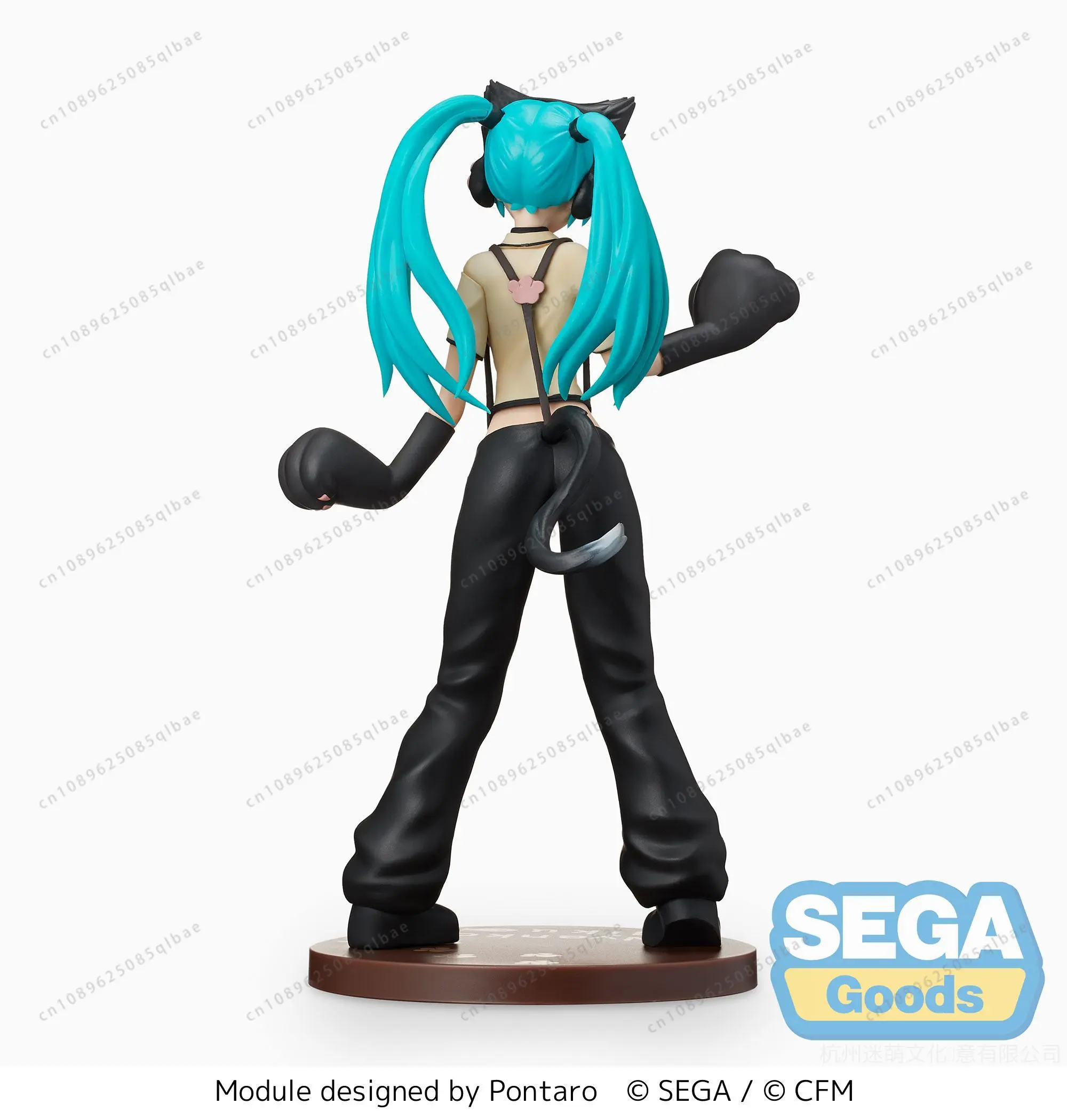 Original SEGA Anime Figure Hatsune Miku Project DIVA Arcade Future Tone SPM Figure Hatsune Miku Kitty Cat PVC Model Toys