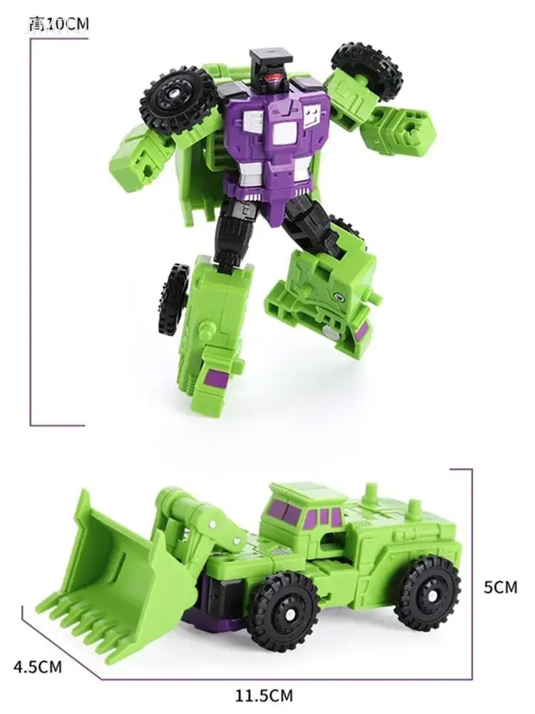 22CM Transformation Robot Car 6 In 1 Defensor Devastator Toy Action Figure ABS Plastic Vehicle Robot Toy Model Gift For Children