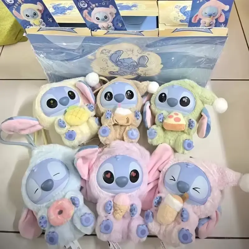 Stitch Surprise Box Even When Sleeping You Still Need To Take A Bite Series Plush Anime Characters Stitch Mystery Box Toy Gifts