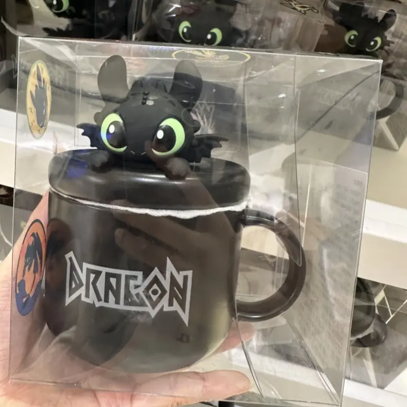2025 Dragon Taming Expert Movie Anime Figures Toothless Popcorn Shaped Bucket Water Cup Toys Model Gift