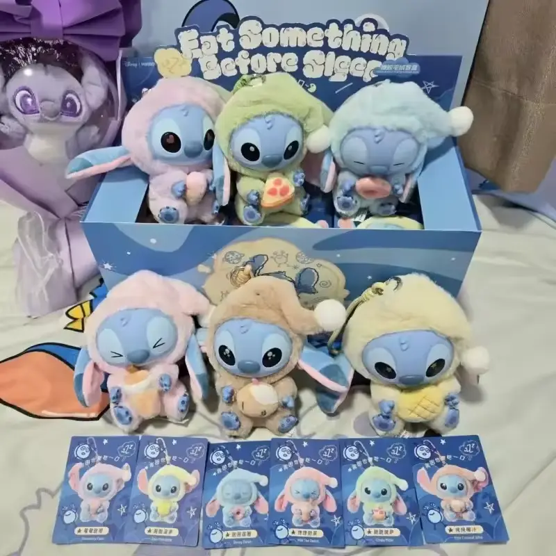 Stitch Surprise Box Even When Sleeping You Still Need To Take A Bite Series Plush Anime Characters Stitch Mystery Box Toy Gifts
