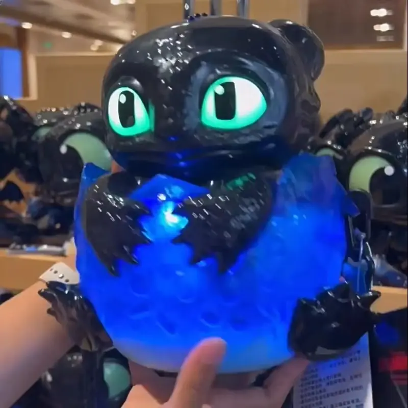 2025 Dragon Taming Expert Movie Anime Figures Toothless Popcorn Shaped Bucket Water Cup Toys Model Gift