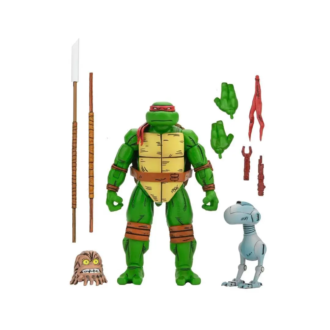 New NECA Turtles Figures Pizza Club Leonardo Leads Tmnt Turtles First Ninja Anime Action Figure Model Doll Gifts Toys In Stock