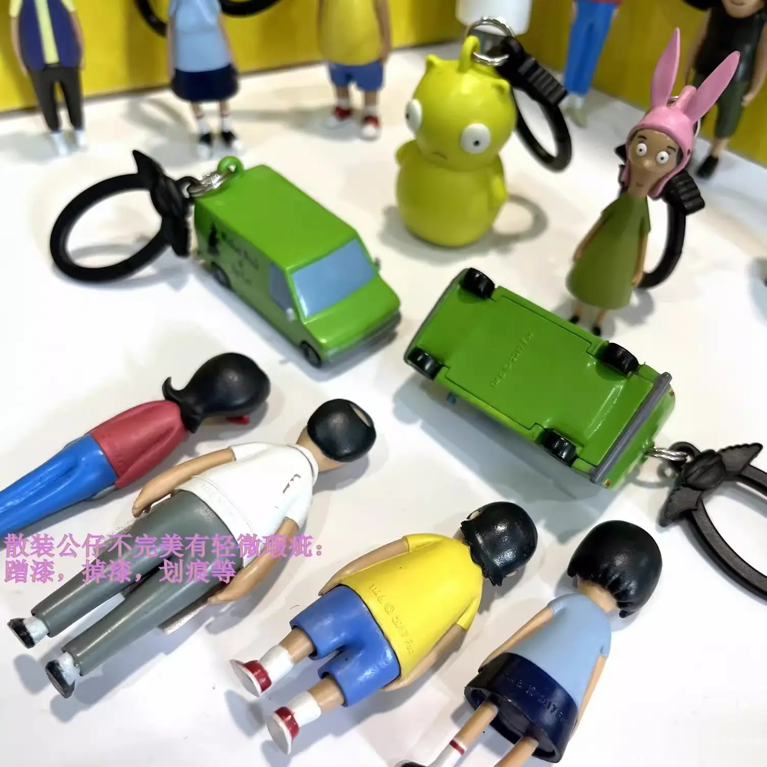Bob Burgers Cartoon Action Figure Collectible Souvenir Anime Figures Ornament Model Statue Backpack Decoration Kids Toys Gift