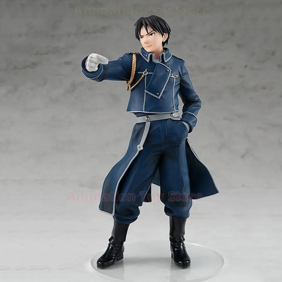 Original Genuine Fullmetal Alchemist Colonel Roy Mustang First Lieutenant Riza Hawkeye  Figure Collection Model Toys For Kids