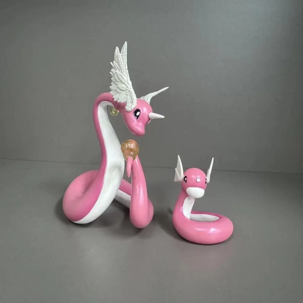 12cm Dragonair Anime Figure Dratini Action Figures Dragonair And Dratini Figurine Pvc Gk Statue Model Doll Collection Toys Gifts