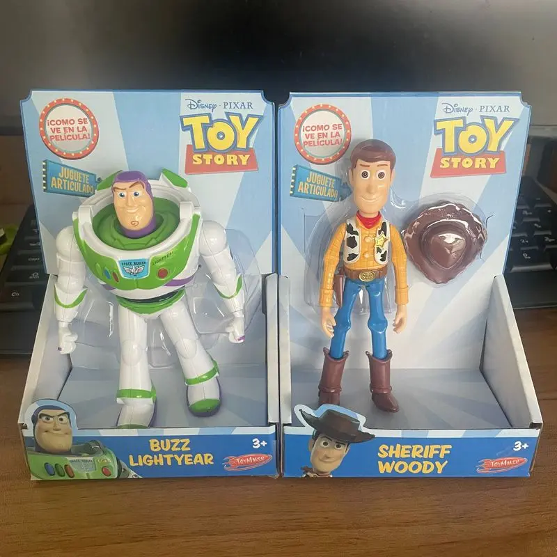 Hot Sales Toy Story 3 Buzz Lightyear Woody Anime Figure Toy Model Statue Ornament Pendant Action Doll Collection Kids Xmas Gift