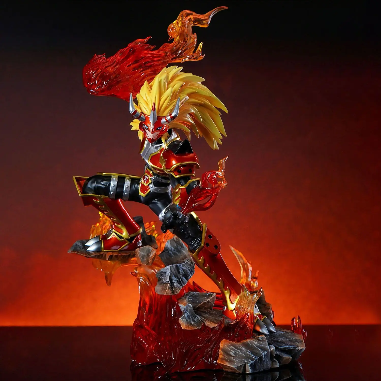 New 24cm Digimon Adventure Anime Figures Agni Agnimon figures PVC Statue collection Model Desk decoration Birthday Toys Gifts
