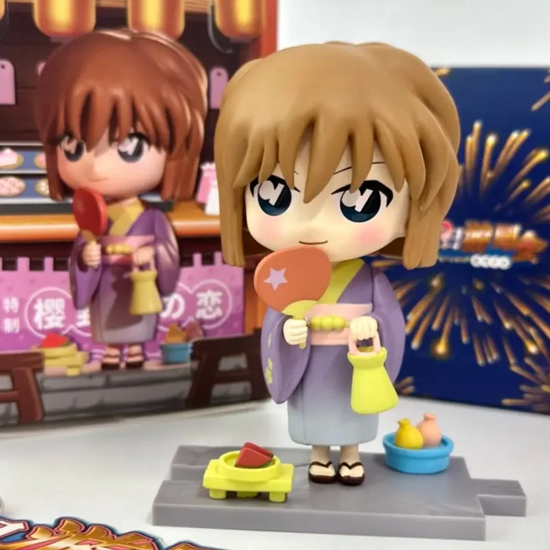 Authentic Detective Conan Summer Garden Series Blind Box Conan Edogawa Shinichi And Ai Conan Collectible Figures Doll Model Toys