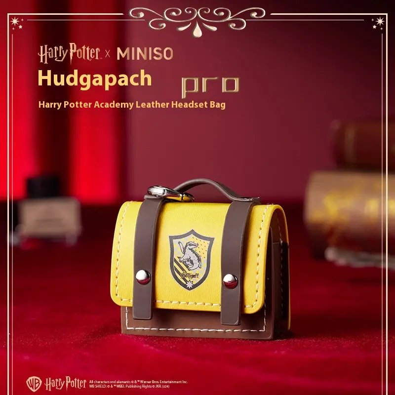 Harry Potter Series Preppy Style Leather Earphone Protect Bag Portable Storage Ornament Periphery Toys Birthday Gift