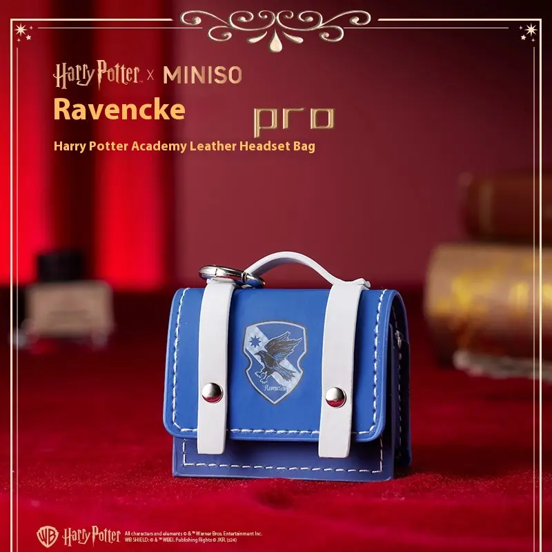 Harry Potter Series Preppy Style Leather Earphone Protect Bag Portable Storage Ornament Periphery Toys Birthday Gift