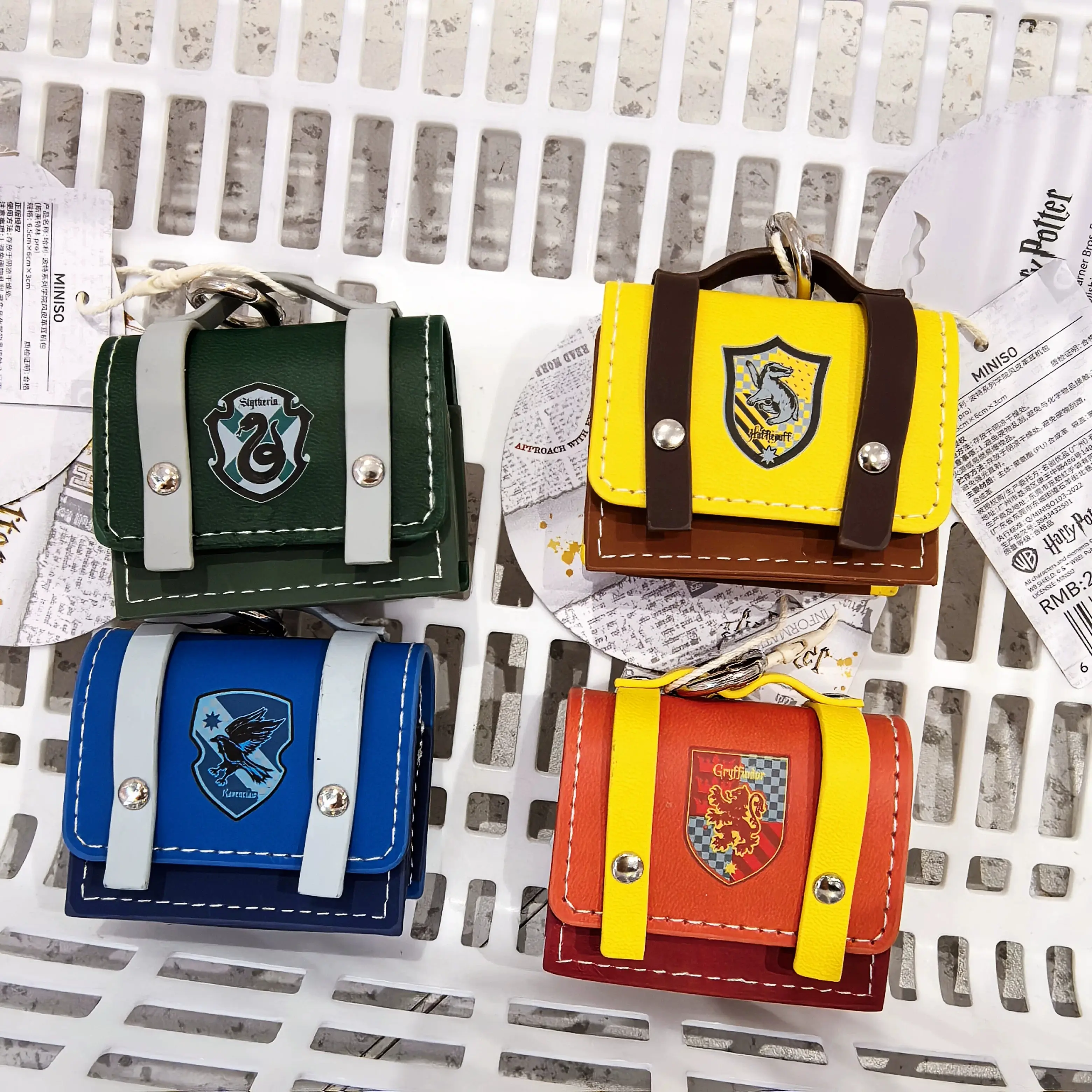 Harry Potter Series Preppy Style Leather Earphone Protect Bag Portable Storage Ornament Periphery Toys Birthday Gift