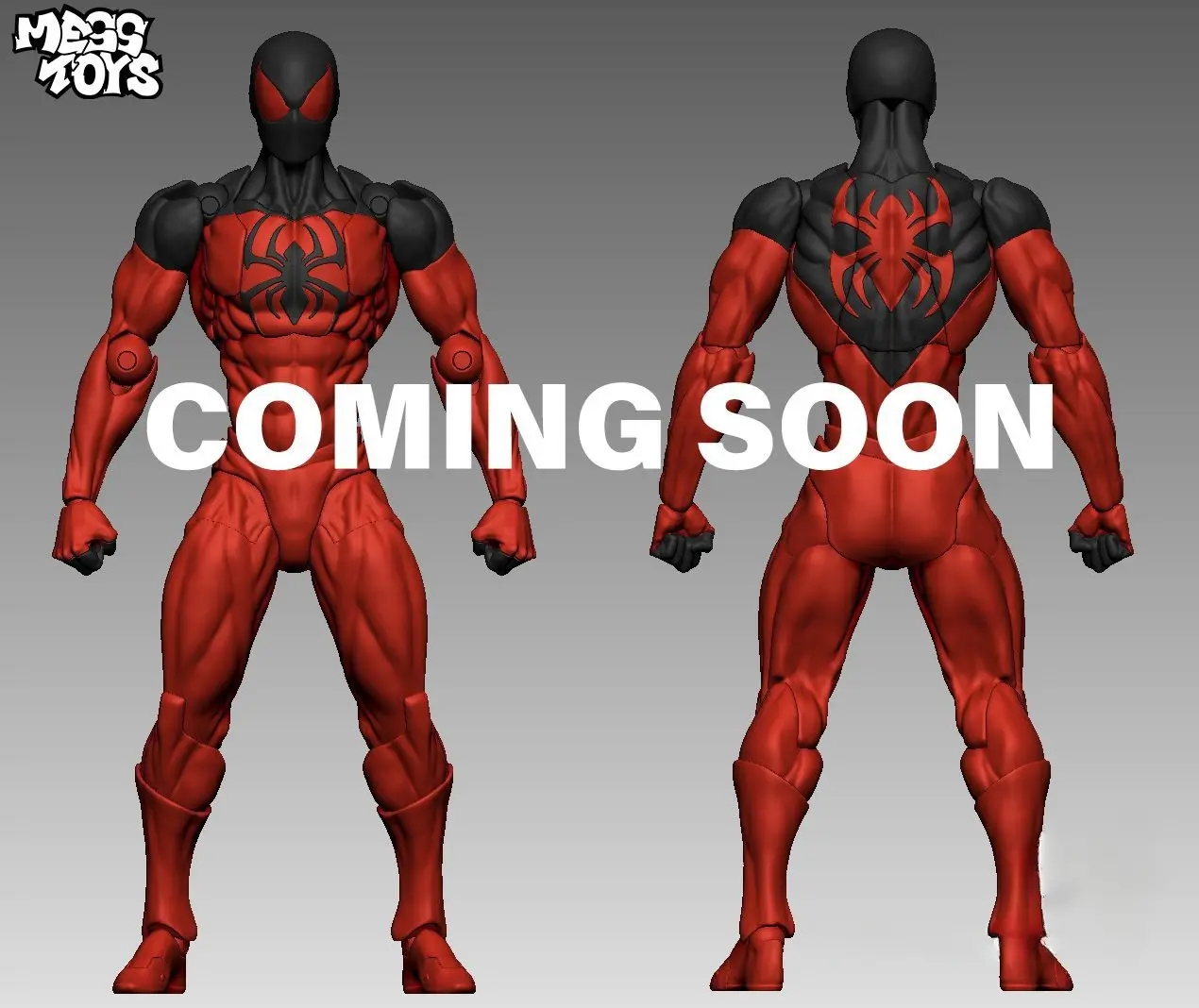 In Stock 2025 New Spider Figure Ct Toys Black Red Spider Mess Toys Anime Action Figure Figurine Statue Model Customized Gift Toy