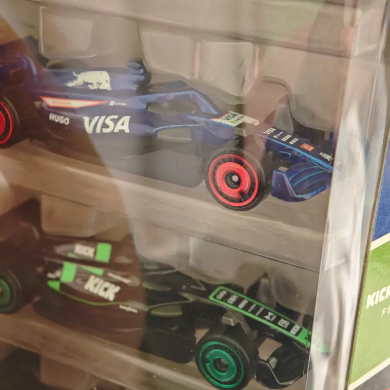 Original Hot Wheels X Formula 1 1/64 5 Packs Moneygram Haas F1 Team Kick Sauber F1 Team Collectible Car Toy Diecast Vehicle Gift
