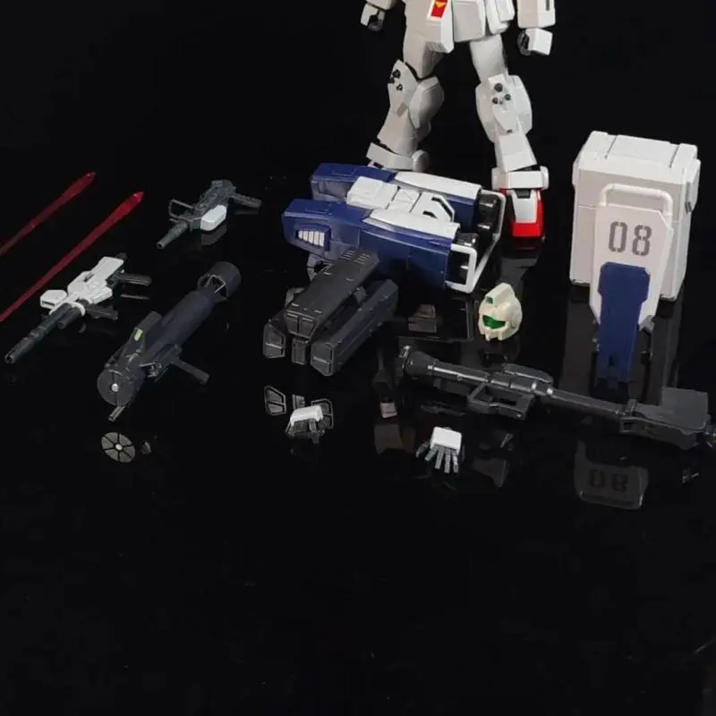 Kk Model RX-79g Ground Type Hguc 1/144 Scale Action Figure Collectible Toy with Airborne Backpack And Parachute Assembly Kit