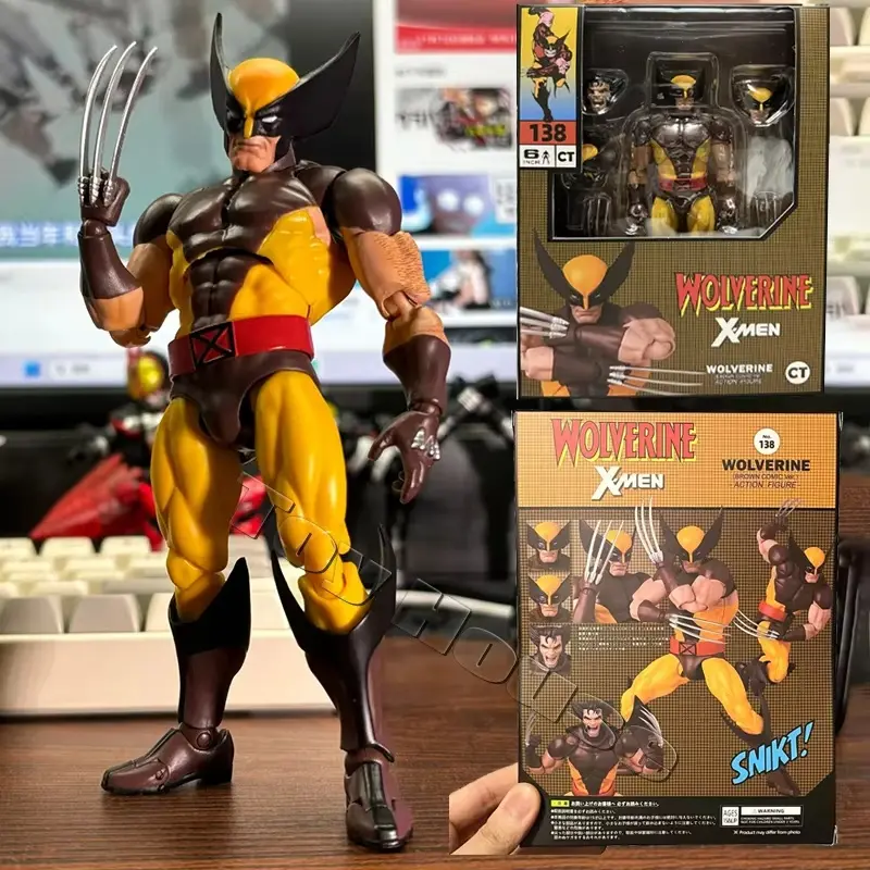Ct Toys Wolverine Deadpool Anime Figure Mafex 138 Deadpool 3 Movie Action Figure Figurine Model Statue Collection Toys Gifts