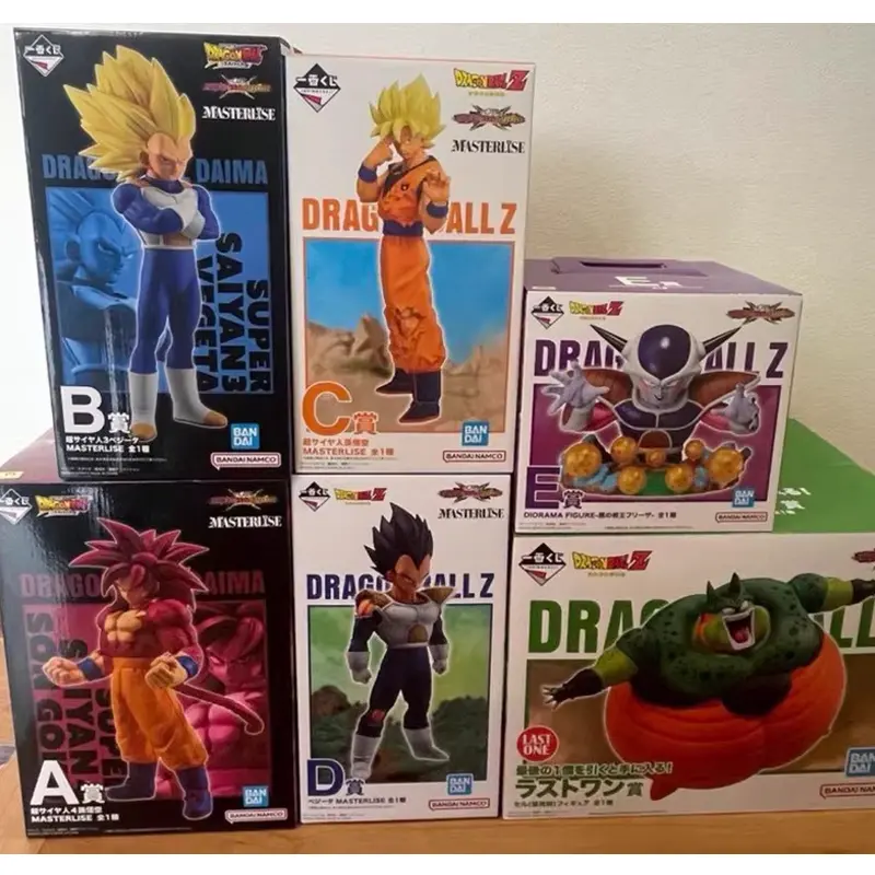 InStock BANDAI Original BANPRESTO Ichiban Kuji Dragon Ball Omnibus CROSS Son Goku Vegeta Frieza Cell Anime Figure Model Toy Gift