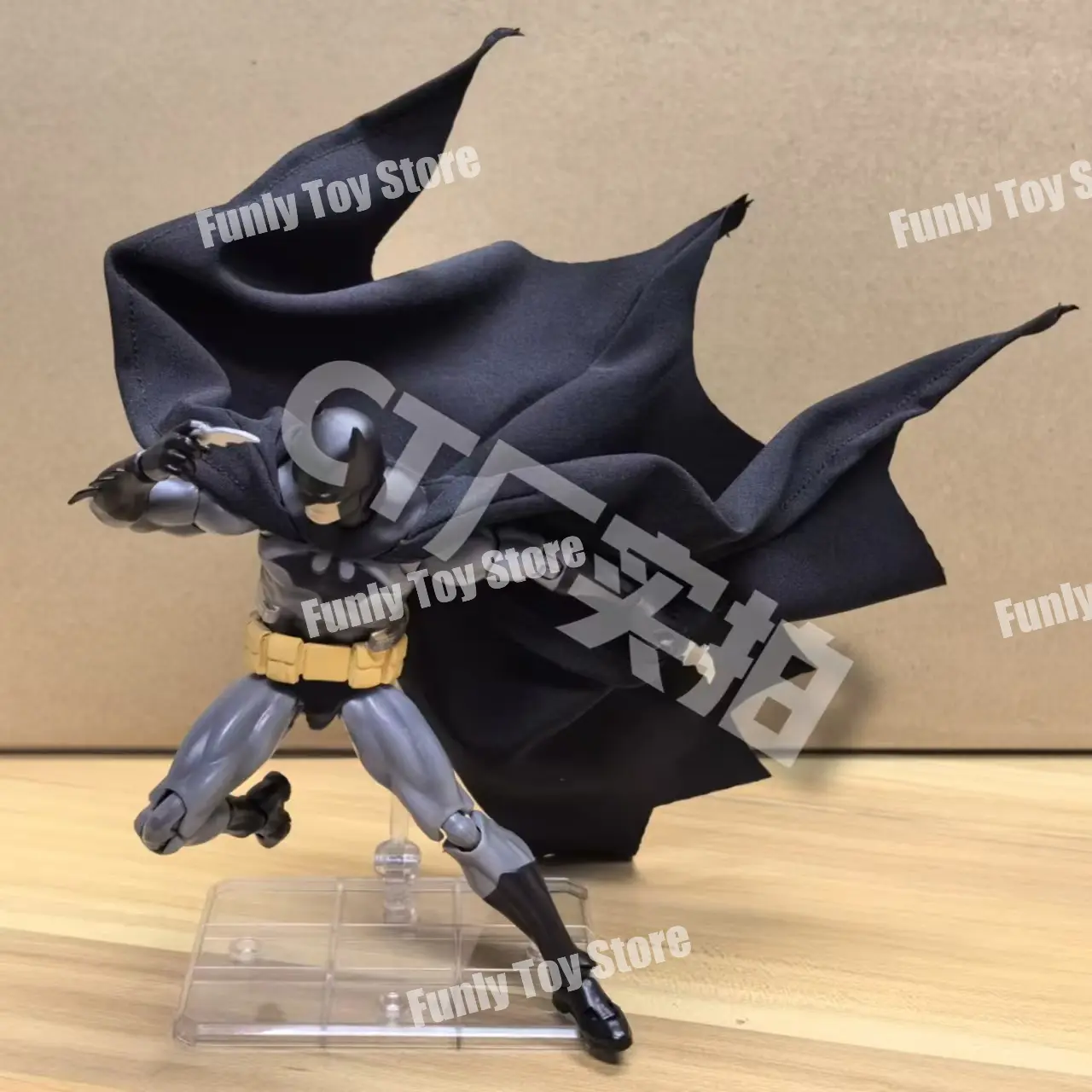 In Stock Ct Toys Batman Hush Mafex 126 Black Version Bat Man Dc Anime Action Figure Figurine Statue Model Custom Gifts Kids Toys